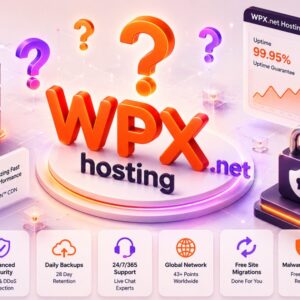 WPX.net hosting with performance, security, backups, support, and global network features