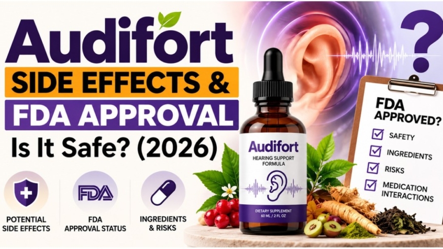 Audifort hearing supplement review exploring potential side effects, FDA approval status and safety considerations.